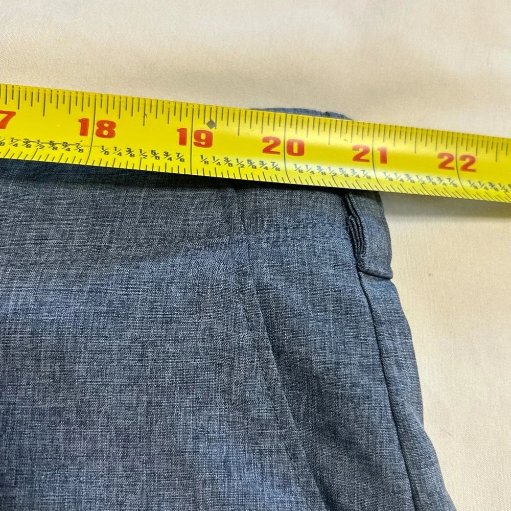 Ben Hogan Mens Performance Golf Shorts Blue Heather Stretch Size‎ 44 Flat Front